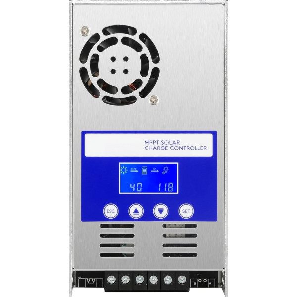 Jadeshay Solar Controller MPPT Solar Charge Controller 48V/36V/24V/12V Automatic Detection Solar PV Controller with LCD Backlight (Size : 40A)