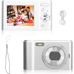 Digital Camera, FHD 1080P, Digital Point and Shoot Camera for Children, 44MP Digital Cameras with Anti-Shake 16x Zoom, Portable Kids Camera, Small Camera for Boys and