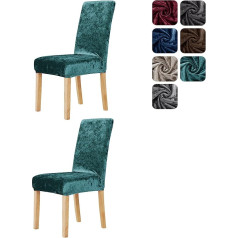 Deconovo Snowflake Velvet Chair Covers