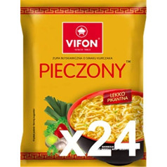 24 x Vifon Kurczak Pieczony Baked Chicken Instant Noodle Soup 70 g (Box)