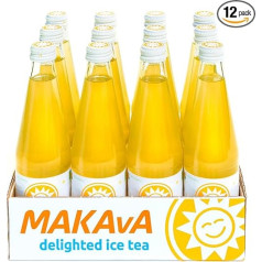 MAKAvA Delighted Ice Tea, Vegan Organic Iced Tea, 330 ml x 12