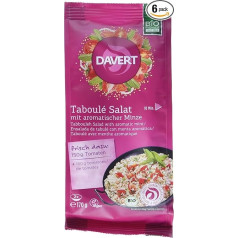 Davert Taboulé Salad with Aromatic Mint Pack of 6 (6 x 170 g) - Organic