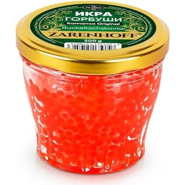Caviar from Humpback Salmon Gorbuscha from Kamchatka, 200 g Glass, Salmon Caviar Red Caviar, Ikra Gорбуşи Caviar