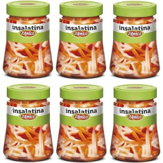 D'Amico Insalatina Aromatizzata all'aceto di vino Salad Flavoured with Wine Vinegar 300 g Mixed Vegetable Mix Pack of 6