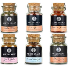 Ankerkraut Kid's Choice Box of 6 Delicious Spices Pizza, Scrambled Eggs, Chips, Cinnamon & Sugar, Meatballs and Pasta Bambini, Kids Favourites