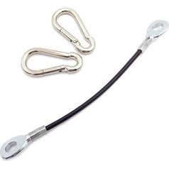 Generisch Steel Cable Coated for Fitness Equipment, 1-6 m Gym Cable Wire Fitness Equipment Steel Cable