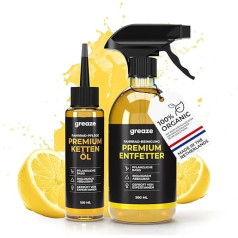 Greaze Premium Bicycle Chain Oil Cleaning Set Light - Sustainable Chain Care for Your Bike - Bicycle Chain Oil for the Bicycle Chain - Chain Oil Bicycle