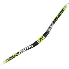 GRTE Mountain Bike Handlebar Lightweight Aero Aluminium MTB Riser Handlebar 31.8 x 680/720/780 mm Extra Long Coloured Bicycle Handlebar