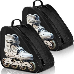 CHENGU Roller Skate Bag, Large Capacity Breathable Ice Skate Bag with Adjustable Shoulder Strap, Figure Skating Bag, Skate Accessories for Boys, Girls, Adults