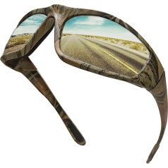 SOL PRO Motorcycle Riding Glasses Padded Polarized Lens TR90 Floating Frame for Outdoor Activities Sports Fishing