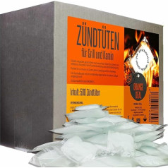 500 Individually Wrapped Waterproof Odourless Lighter Bags Fireplace Lighter Barbecue Lighter Fireplace Oven Lighter Charcoal Lighter Firelighter Firestarter Barbecue Charcoal Lighter