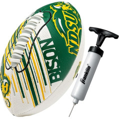 Franklin Sports North Dakota Football - Youth Mini Football - 8.5 Inch Football - SPACELACE Easy Grip Texture - Perfect for Kids