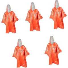 YARNOW Pack of 5 Outdoor Warm Raincoat Overalls for Men Rain Poncho for Women Rain Jacket Work Trousers Rain Ponchos for Adults Emergency Raincoat Survival Equipment First Aid