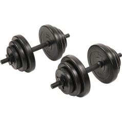 Sunny Health & Fitness 18 kg Vinyl Dumbbell Set, One Size, No. 087