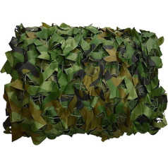 FUZKI Camouflage Net 2 x 10 m for Hunting Camouflage Net for German Armed Forces Sniper Army Photography Sun Protection Decoration Military Garden