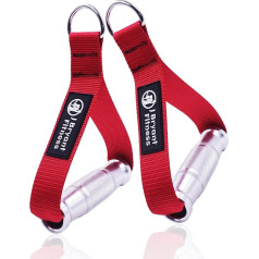 J Bryant Fitness Resistance Band Handle Cable Machine Attachment for Pulley Machine Heavy Duty Metal D Handle Aluminium Alloy Handle Grips Durable Workout Handle Pulley LAT Pulldown System