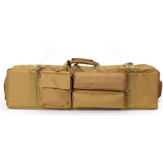 Yinghesheng M249 Gun Bag, Long Weapon Rifle Bag, Shooting Storage Container, Tactical Weapon Bag, Army Airsoft, Outdoor Shoulder Backpack, Hiking Backpack, Khaki