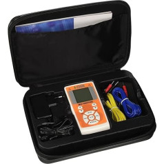 I-Tech Mio-Iono Tens, Elektrostimulator für Iontophorese, 2 unabhängige Kanäle, bis zu 8 Elektroden, hintergrundbeleuchtetes Display, maximale Intensität 100 mAh pro Kanal, 37 Programme