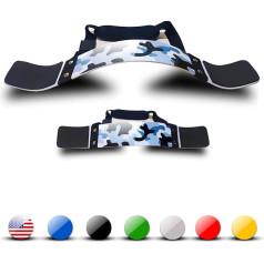 Unbekannt Wheel Arm Blaster Bodybuilding Bomber Bicep Curl Triceps Muscle Builder, Camo White