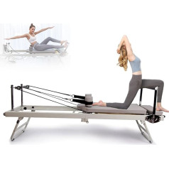 Pilates Reformer, Foldable Reformer Pilates Machine, Exercise Yoga Equipment, Fitness Equipment for Home Gym, Cardio Fitness, Personal Indoor Sports Equipment