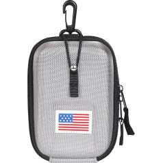 CRAFTSMAN GOLF Silver Edge Rangefinder Case USA Flag Hard Case for Gogogo, Tectectec Callaway, Universal Rangefinder Carry Bag