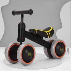 Children's Balance Bike for Children from 1 Year Baby Slide Bike with TPU Wheels No Screws Gifts for Boys / Girls Toddler Toy 50 x 18 x 38 cm Black