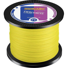 RIKIMARU FIERCENESS Braided Fishing Line, Dark Grey, Moss Green, Ocean Blue, Neon Yellow, Multicolor, 300-914m, 4-180lbs
