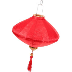 OSALADI Vietnam-laterne Japanische Papierlaterne Gartenlaternen Chinesische Hängelaternen Hochzeitsgartenlaterne Sushi-bar-dekoration Feierlampe Draussen Metall Dekorative Aufhängung