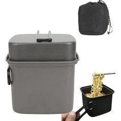 Camping-Kochgeschirr – Aluminium Camping Kochgeschirr Antihaft – leichtes multifunktionales Camping-Kochutensilien-Set für Wandern Radfahren