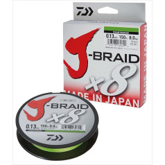 Daiwa J-Braid 8 Braid 0.35mm, 36,0kg/39,0lbs, 300m chartreuse