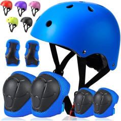 ArgoHome Protective Gear Set for Kids, Toddler Helmet, Knee Pads for 3-8 Years Toddler, Youth Bike, Skateboard, Helmet, Knee, Elbow, Wrist Guards for Scooter, Bike, Skateboard