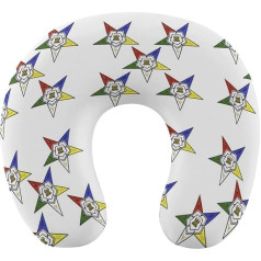 WYUSPGK Travel Pillow, Stars East Stars Print Neck Pillow, U-shaped Pillow, Travel Neck Pillow, Memory Foam Pillow, Aeroplane Pillow, Portable Pillow