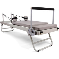 Folding Pilates Reformer Device, Compact Home Exercise Device, Soft and Quiet, for Beginners in the Gym at Home