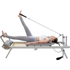 Pilates Reformer Home Exercise Yoga Equipment - Multifunctional Folding Bed for Fitness, Adjustable Intensity - Pilates Equipment for Household