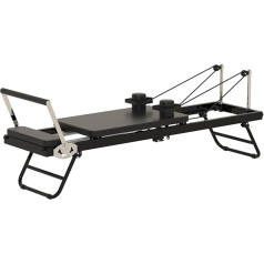 Pilates Reformer Workout Machine - Foldable Home Fitness Equipment for Pilates Workout - Accessories for Pilates Reformer - Gym & Home Use