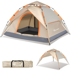 YITAHOME Camping Tent, Pop Up Tent, 2 People, Waterproof, Family Dome Tent, Waterproof, Windproof, 210D Oxford Tear Resistance, Portable Ultralight for Camping, Hiking, Backpacking