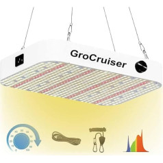 GroCruiser Plant Lamp LED with Dimming Function, 600 W LED Grow Light, UV & IR Full Spectrum Plant Light for Indoor Plants, Plant Growth Lamp with Daisy Chain Function