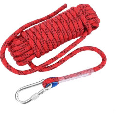 Climbing Cord 12 mm Diameter Safety Survival Rope High Performance Paracord Panchute Cord Lanyard with Carabiner Hook