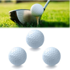 Tokaneit High Performance Golf Balls, Plastic Golf Training Balls, Exercise Golf Balls, Eye-catching Golf Balls, 42 mm Golf Balls for Indoor Putting Green Backyard Outdoor Practice Equipment (Pack of