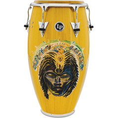Latin Percussion Conga Santana Africa Speaks Tumba 12.5 Inch LP552X-SAS, Vibrant Yellow, Chrome Hardware