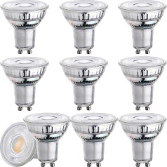Wesome Lighting GU10 LED Warm White 3000 K Light Bulbs, 1.9 W 340 LM Beam Angle 36°, Energy Efficiency Class A, Not Dimmable (1.9 W 340 LM 3000 K)
