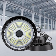 ANTENLICHT LED Hall Lighting 200 W Cool White 5000 K 120° Beam Angle 34000 lm Spotlight LED UFO Highbay Industrial Lamp IP65 Indoor Spotlight for Commercial Warehouse/Workshop/Garage Light