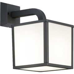 Trio Leuchten LED Outdoor Wall Light Die-Cast aluminium, charcoal grey, Cuganbo Umbrella 221560142 Acrylic White