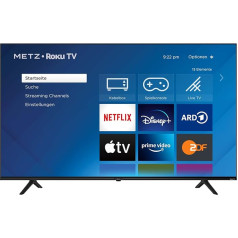 METZ Blue Roku 43MUD6011Z 4K UHD Smart TV, 43 Inches, 109 cm, TV with Triple Tuner, Wi-Fi, LAN, HDMI, USB, HDTV