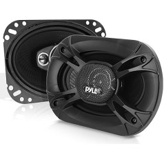 Pyle Car Speakers 127 x 178 mm, Car Speaker, 3-Way Speaker Sound System, Car Speakers 300 W, Car Speaker 4 Ω Impedance, ¾ Inch Tweeter, 1 Inch Mid-range, Built-in Speaker Box Set Pair