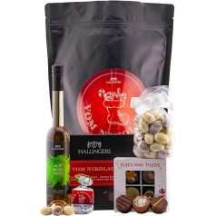 Hallingers Vom Nikolaus XXL - Christmas Gifts Wonder Bag XXL, Gourmet Delicacies as Gift Basket for Christmas (Set) - Gift in Summer & as a Perfect Barbecue Gift | New Home Lucky