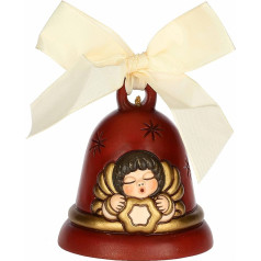 THUN - Limited Edition 2024 Bell with Angel Ceramic Red 7.1 x 7.1 cm Height 7.8 cm