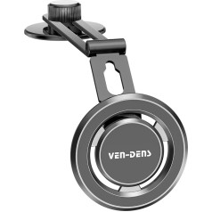 VEN-DENS For iPhone 16 16 Plus 16 Pro 16 Pro Max/15 15 Plus/14 Pro Max 14+ Car Phone Holder 360° Rotation Power Magnetic Car Mount Built-in Magnets Rear View Phone Holder for Car