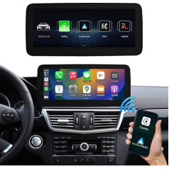 Road Top 12.3 Inch Car Touch Screen Wireless CarPlay Android Car for Mecedes Benz E Class W212 2009-2012 Year with NTG4.0, Car Stereo Multimedia Radio Receiver