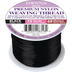 DONNA Elastic Nylon Weaving Thread 69m Black